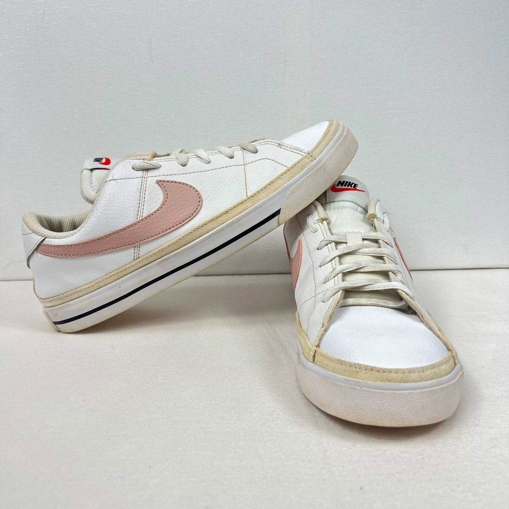 GUC Nike Court Legacy White Rose Whisper Sneaker Woman's Size 9 - Picture 5 of 13
